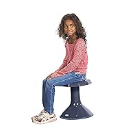 ECR4Kids ACE Active Core Engagement Wobble Stool, 15-Inch Seat Height, Flexible Seating, Plastic, Navy