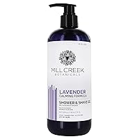 Mill Creek Lavender 2-In-1 Shower & Shave Gel, Parabens Free, 14 Fluid Ounces (Pack Of 3)