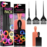 Family Hair Color Brush Set - Framar Foil/Balayage Board and Paddle Set for Hair Bleach