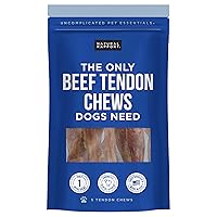 Natural Rapport Beef Tendon Dog Treats - The Only Beef Tendon Chews Dogs Need- All Natural Dog Treats for Small and Large Dogs (5 Chews)