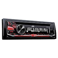 JVC KD-R370 - 4-Channel CD Car Stereo Receiver with Built-In Radio - Disc & Aux Playback - Big Sound with Enhanced Bass - Budget Car Accessory