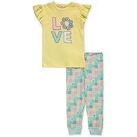 Girls' 2-Piece Pajamas Set - yellow, 4t