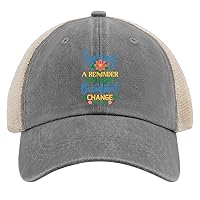 Spring A Reminder of How Beautiful Change Can Be-01 Hats for Men Baseball Caps Stylish Washed Dad