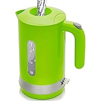 OVENTE Electric Kettle Hot Water Heater 1.8 Liter - BPA Free Fast Boiling Cordless Water Warmer - Auto Shut Off Instant Water Boiler for Coffee & Tea Pot - Green KP413G