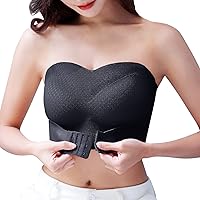 Strapless Bra for Women Push Up Bandeau Lift Bra Seamless Invisible Wirefree Non-Slip Tube Top Bra