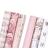 MAYPLUSS 2 Pack Wrapping Paper Roll - Mini Roll - 17