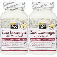 365 Everyday Value, Zinc Lozenge with Vitamin C, 90 ct (Pack of 2)