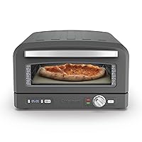 Cuisinart Indoor Pizza Oven – Bake 12” Pizzas in Minutes – Portable Countertop Pizza Oven – Matte Black Stainless Steel - CPZ-120MB