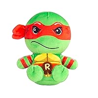 Club Mocchi-Mocchi- Teenage Mutant Ninja Turtles Plush - TMNT Raphael Plushie - Easter Toys and Easter Basket Stuffers - Plush Collectible TMNT Figures - Soft Plush Toys - 6 inch