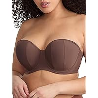 Curvy Kate Luxe Strapless Bra 36FF, Cocoa