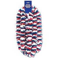 Beistle 48-Pack Soft-Twist Patriotic Poly Leis Party Decor, 2-Inch by 36-Inch, Red/White/Blue