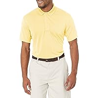 PGA TOUR Men's Airflux Solid Mesh Short Sleeve Golf Polo Shirt (Sizes S-4x)