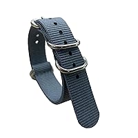 Nylon Watch Band 15mm Ballistic Nylon Multicolor Replacement Watch Straps with Stainless Steel Buckle