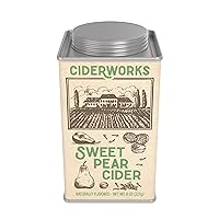 McSteven's Ciderworks Sweet Pear Cider Mix - Perfect Combination of Sweet and Spice, Naturally Flavored Cider Mix in 6.25oz Square Tin - Just Add Water