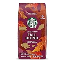 Starbucks Ground Coffee, Fall Blend Medium Roast Coffee, 100% Arabica, Limited Edition, 1 Bag (10 Oz)
