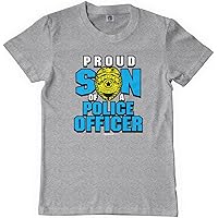 Threadrock Big Boys' Proud Son of a Police Officer Youth T-Shirt