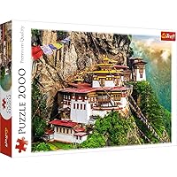 Trefl Tiger's Nest, Bhutan 2000 Piece Jigsaw Puzzle Red 38