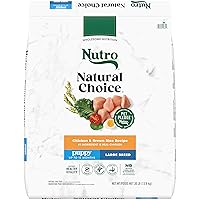 NUTRO NATURAL CHOICE Large Breed Puppy Dry Dog Food, Chicken & Brown Rice Recipe Dog Kibble, 30 lb. Bag