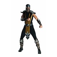 Rubie's Men Mortal Kombat Deluxe Scorpion Adult Sized Costumes, As Shown, Standard US