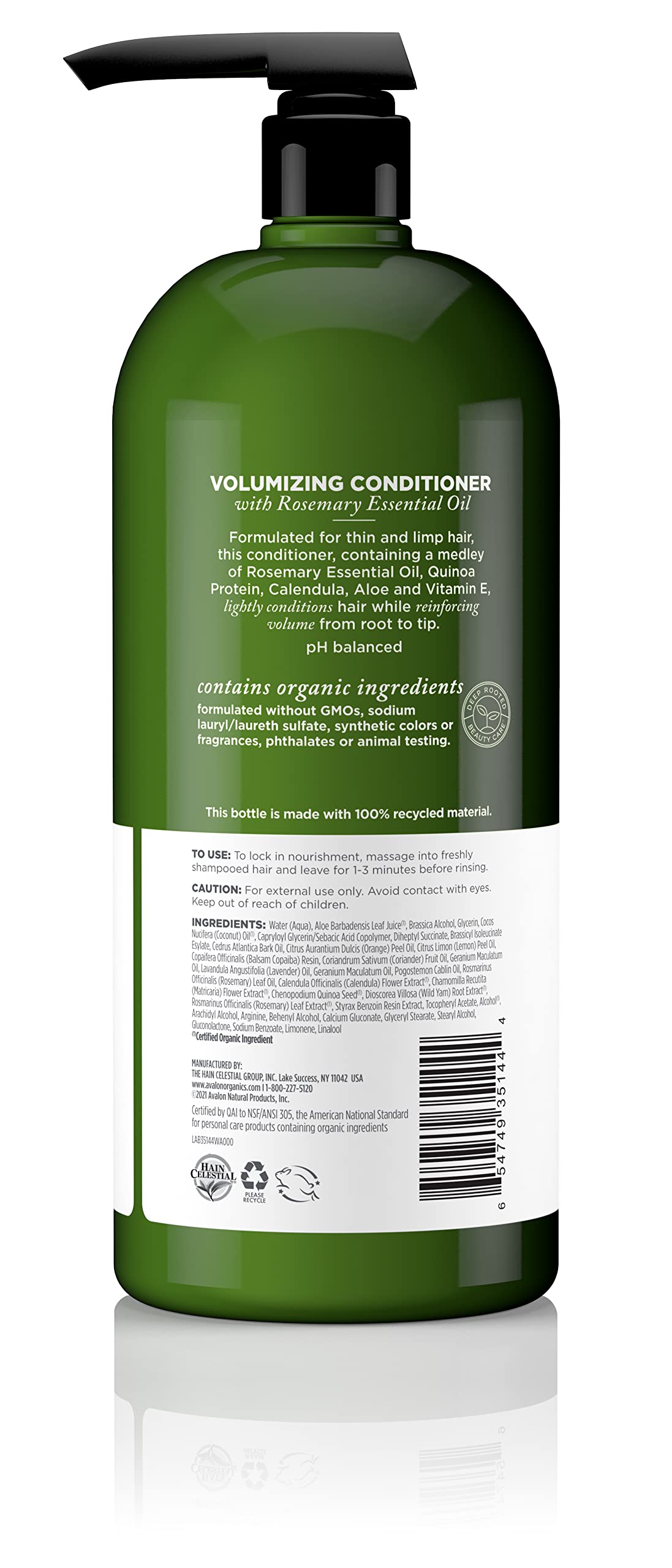 Avalon Organics Rosemary Conditioner, 32 fl. oz.