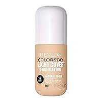 Revlon ColorStay Light Cover Liquid Foundation, Hydrating Longwear Weightless Makeup with SPF 35, Light-Medium Coverage for Blemish, Dark Spots & Uneven Skin Texture, 210 Crème Brulee, 1 fl. oz.