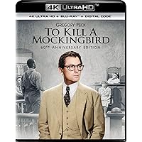 To Kill a Mockingbird 60th Anniversary (4K UHD + Blu-ray + Digital) To Kill a Mockingbird 60th Anniversary (4K UHD + Blu-ray + Digital) 4K Blu-ray DVD