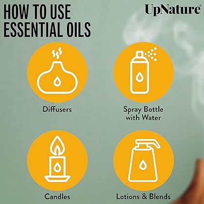 UpNature Citronella Essential Oil - 100% Natural & Pure, Undiluted, Premium Quality Aromatherapy Oil- Keeps Insects and Mosquitos Away Naturally - Treat Fevers & Headaches, 4oz