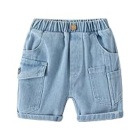 5t Shorts Baby Unisex Solid Spring Summer Jeans Shorts Clothes Toddler Dance Shorts