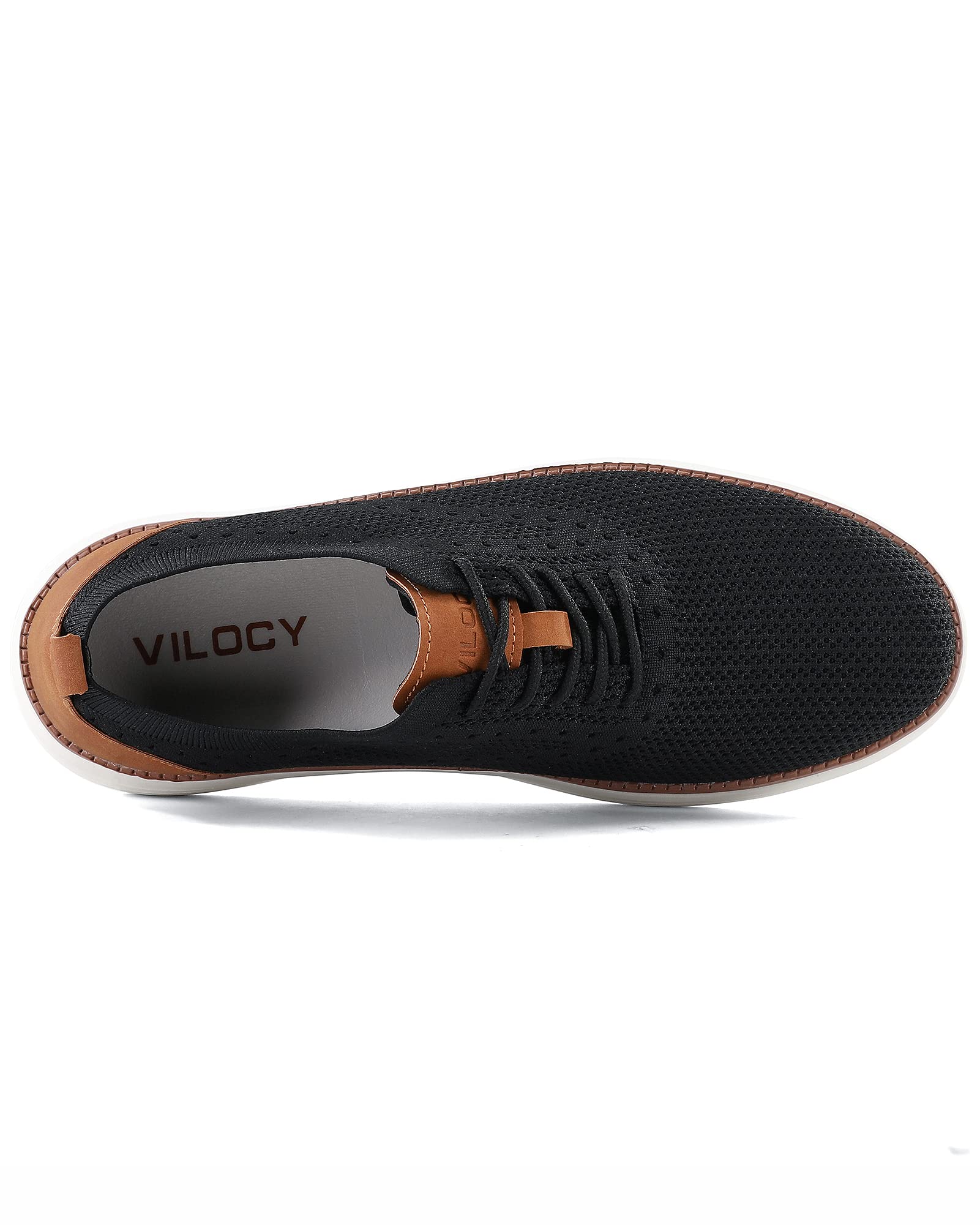 VILOCY Men's Mesh Dress Sneakers Oxfords Business Casual Walking Shoes Tennis Comfortable