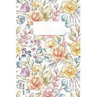 Notebook: Beautiful Pastel Spring Patterned Notebook Journal 6x9, College Ruled Lined Interior with Margins Notebook: Beautiful Pastel Spring Patterned Notebook Journal 6x9, College Ruled Lined Interior with Margins Paperback