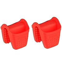 Micromitt Silicon Oven Mitt, Set of Two, Red