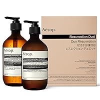Aesop Resurrection Duet - Hand Wash + Hand Balm - Cleanse, Nourish and Soften Hands - 16.9 oz + 16.5 oz