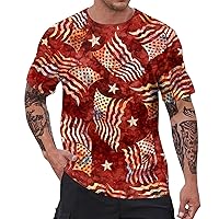 Men Fashion Spring Summer Casual Short Sleeve O Neck Camouflage Printed T Shirts Top Blouse Big and Tall for Men
