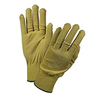 MAGID 13651KVKWJ Lightweight Kevlar Gloves, Large, Yellow (Pack of 12)