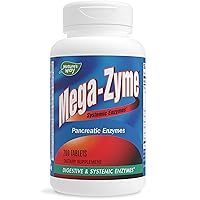 Mega-Zyme Systemic Enzymes, Relieves Occasional Muscle Soreness and Discomfort*, Pancreatic Enzymes, Digestive Support*, Reduces Occasional Digestive Discomfort*, 200 Tablets