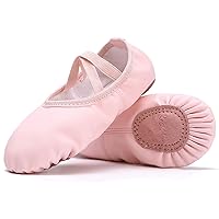 Ballet Shoes for Girls/Toddlers/Kids/Women, Leather Yoga Shoes/Ballet Slippers for Dancing