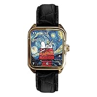 Vintage Vincent Van Gogh Inspired Comic Art Solid Brass Unisex Tank Watch