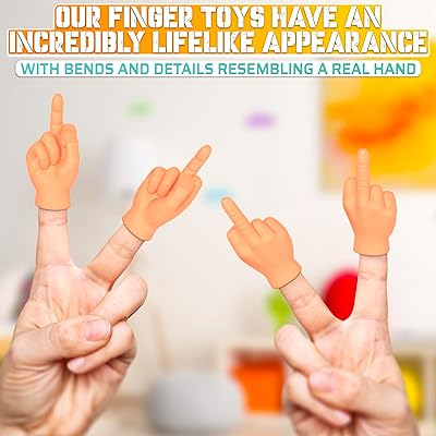 5Pcs Middle Finger Hands Funny Figure - Tiny Hands for Fingers Fake Hand  Small Hands Middle Finger Figure - Little Hands Figures for Adults Fake  Hands