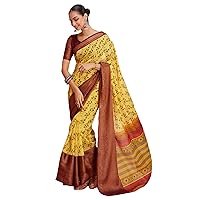 Indian Formal Printed Jacquard Saree Muslim Blouse Sari 2390
