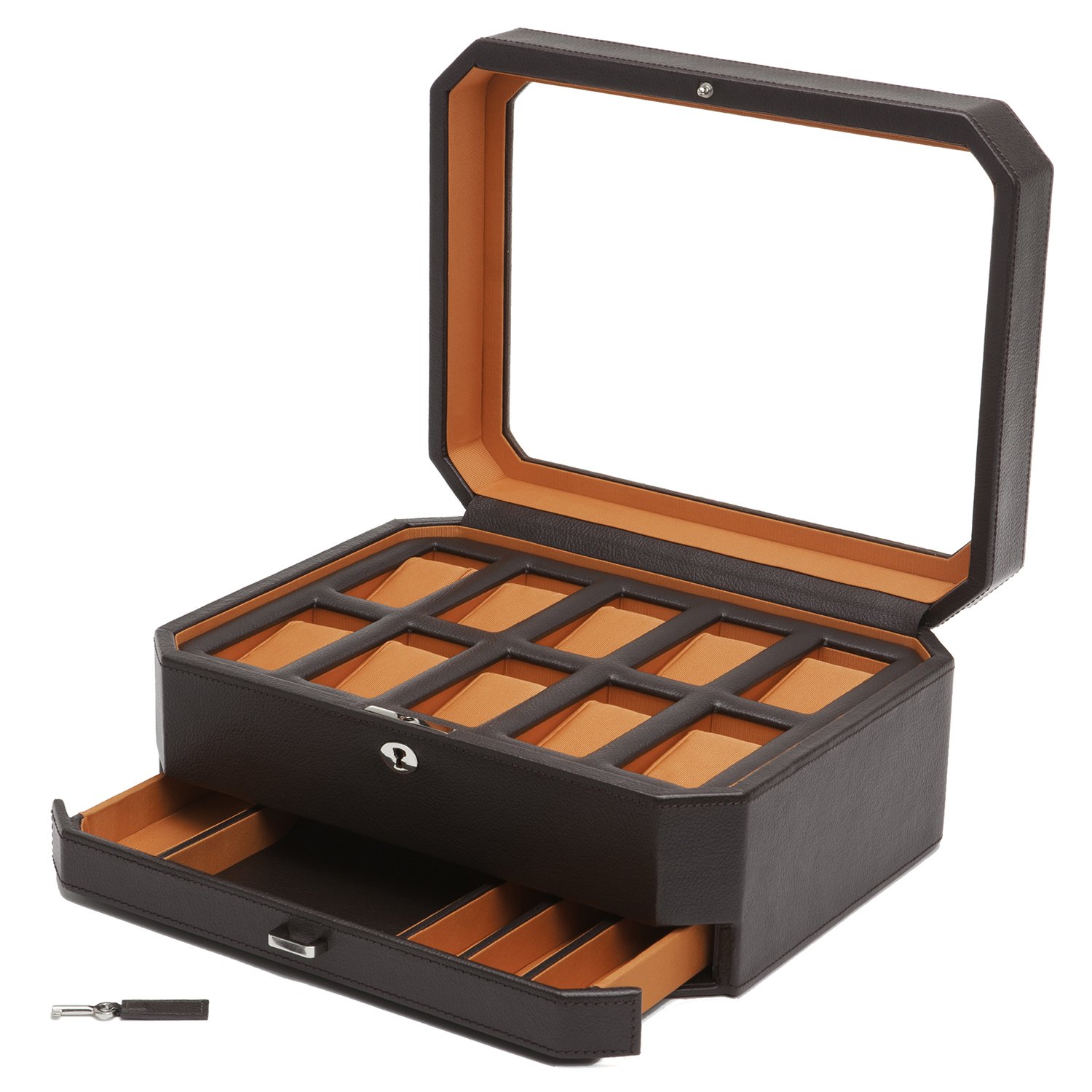 Windsor 10 Piece Watch Box with Drawer by Wolf