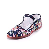 Womens Classic China Flats, Casual China Doll Shoes, Cotton Mary Janes, Chinese Tai Chi Shoes, Cute Cloth Summer Slippers
