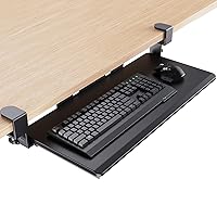HUANUO Adjustable TV Tray Table - TV Dinner Tray Keyboard Tray Under Desk