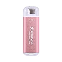Transcend TS1TESD300P 1TB External, Portable, USB Type-C Solid State Drive, with Speeds up to 1,050MB/s