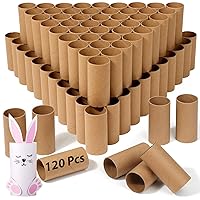 120 Pack Cardboard Tubes for Craft - Brown Rolling Paper - 1.5 x 3.4 Inches, Empty Toilet Paper Rolls for Crafts Tubes Craft Supplies, Premium Kraft Paper Strong And Pressure-Resistant
