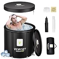 Ice Bath Tub for Athletes and Fitness Enthusiasts,Cold Tub for Cold Water Recovery Therapy-Easy Install,Tear-Resistant,Anti-Leak Ice Baths at Home Gyms Outdoor,Portable Cold Plunge Tub with Dual-Cover
