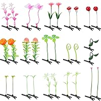 30 Pcs Bean Sprout Hair Clips Mixed Style Plant Hairpins Flower Plant Hair Clip Little Grass Barrette Butterfly Headwear Hair Accessories for Women Girl School Home Party Christmas (Plant Style)