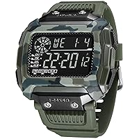 CIVO Watches Men Digital Watch Military 50M Waterproof Silicone Strap Tactical Watch for Men Outdoor Alarm Calendar Sports Gents Watch with LED