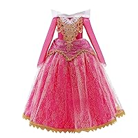 Dressy Daisy Beauty Princess Costume Dress Up Toddler Little Girls Halloween Birthday Party Fancy Ball Gown