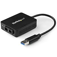 StarTech.com USB to Fiber Optic Converter - 1000Base-SX SC - MM - Windows/Mac/Linux - USB 3.0 Ethernet Adapter - Network Adapter (US1GA30SXSC)