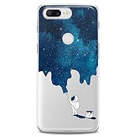 TPU Case Compatible for OnePlus 10T 9 Pro 8T 7T 6T N10 200 5G 5T 7 Pro Nord 2 Clear Slim fit Women Awesome Print Soft Flexible Silicone Space Cute Design Cute Kawaii Pattern Funny Blue Paint